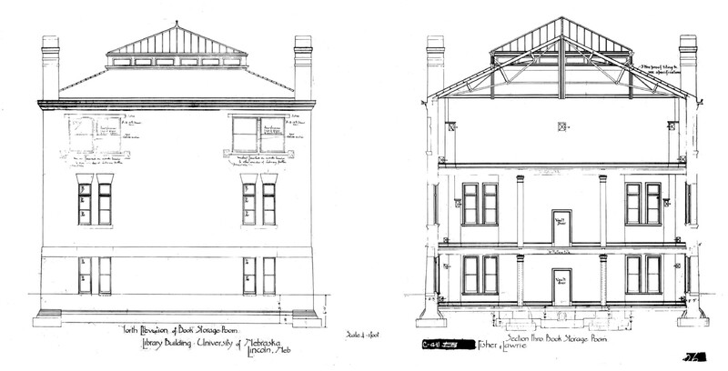 North Elevation and Building Section