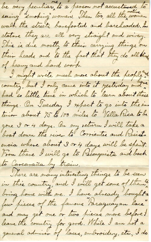 Handwritten 4 page letter from Lawrence Bruner to Psyche Bruner, "Who would have thought a year ago, or even 6 months ago, that I would be here today writing a letter home."