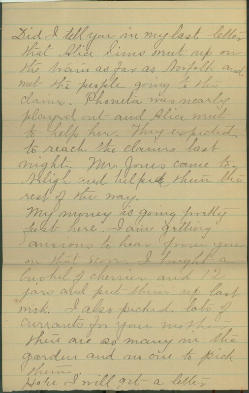 Handwritten 6 page letter from Marcia Bruner to Lawrence Bruner, "Who would have thought…"