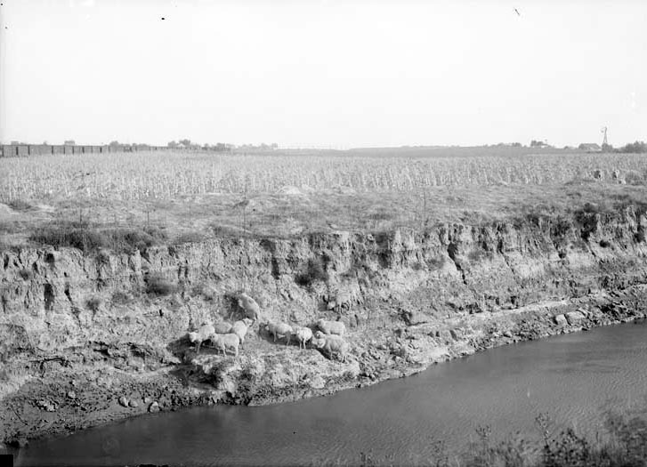 Original caption: Drainage ditch, Salt Basin, Lincoln. Lancaster County.
