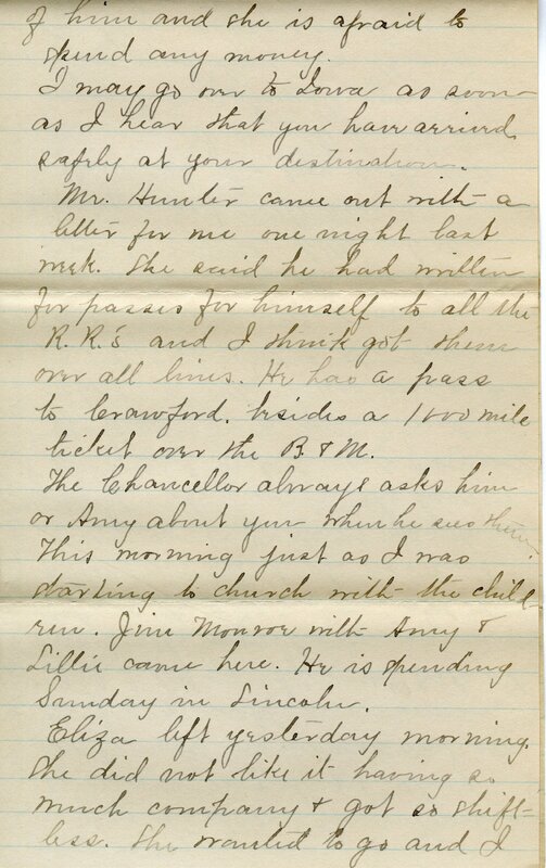 Handwritten 4 page letter from Marcia Bruner to Lawrence Bruner, "Well we are supposing that you are in Rio Janiero today."