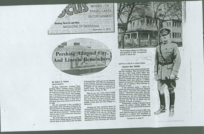 Lincoln Didn't Forget Gen. John Pershing