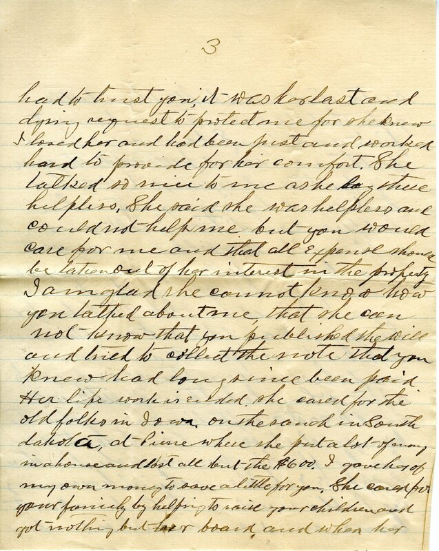 Handwritten 6 page letter from Engelman to Marcia Bruner, "I remember well you saying you were not there when the will…"