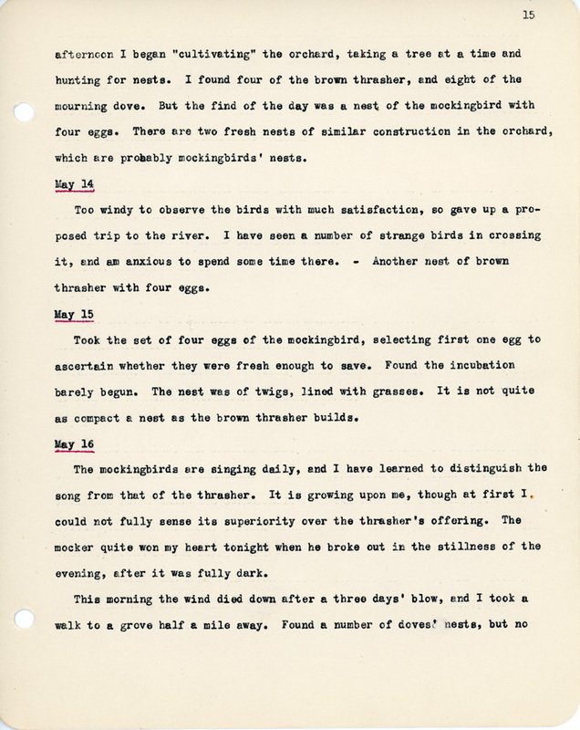 Elizabeth Van Sant transcribed letters
