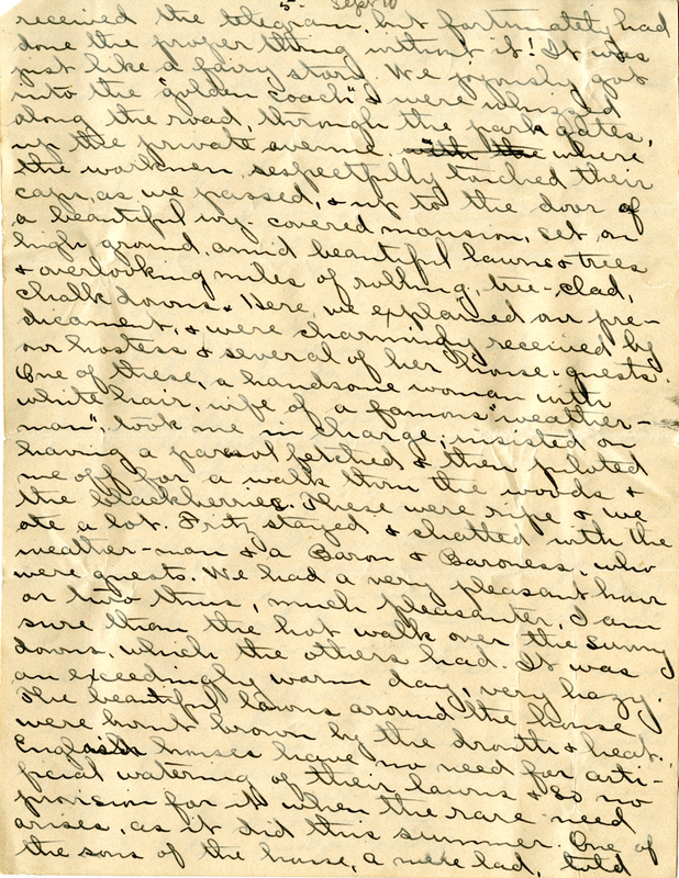 Edith Schwartz Clements handwritten letter
