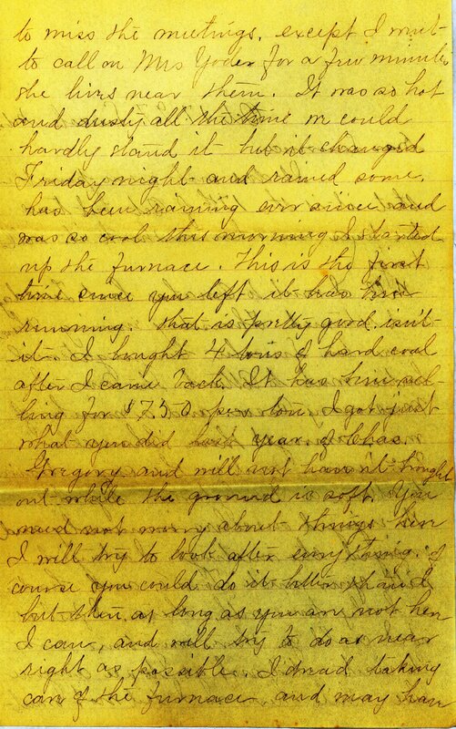 Handwritten 7 page letter from Marcia Bruner to Lawrence Bruner, "It does not seem possible that…"