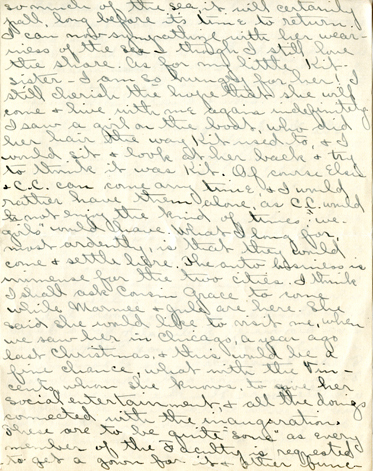 Edith Schwartz Clements handwritten letter
