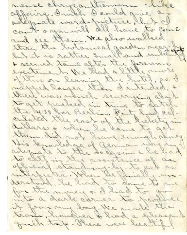 Edith Schwartz Clements, Letters, June 29, 1911