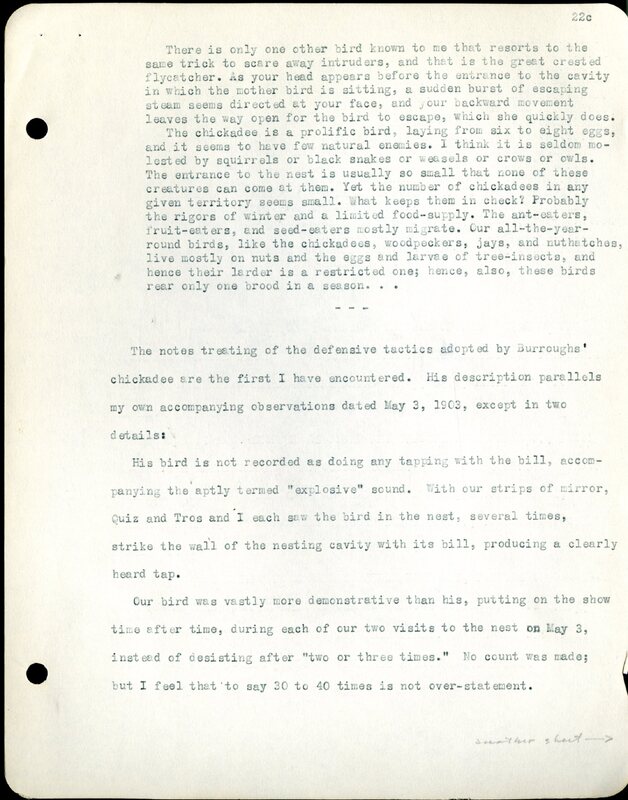 Frank H. Shoemaker typescript, 32 pages, detailing bird sightings, field trips, photography, and associated activities in Omaha, Nebraska.