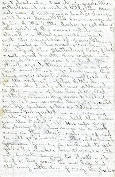 Edith Schwartz Clements handwritten letter