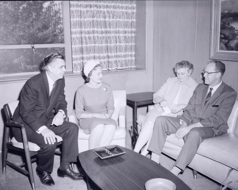 Chancellor Hardin and Martha Love Wood Hardin with Hardin's mother, Mabel Hardin, and an unidentified man.