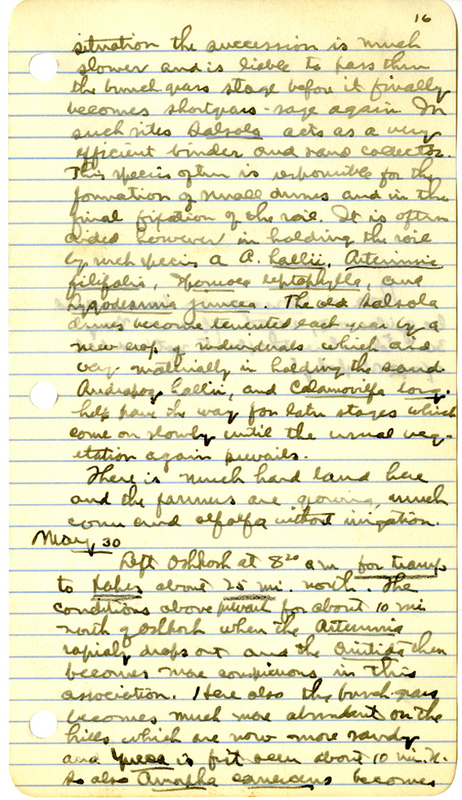 Raymond J. Pool Field Notes and Records