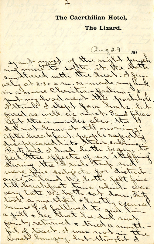Edith Schwartz Clements handwritten letter