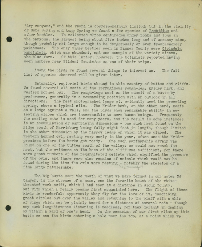 Frank Shoemaker Narratives, Sidney, Banner County, Scotts Bluff, July 30-Aug. 9, 1911