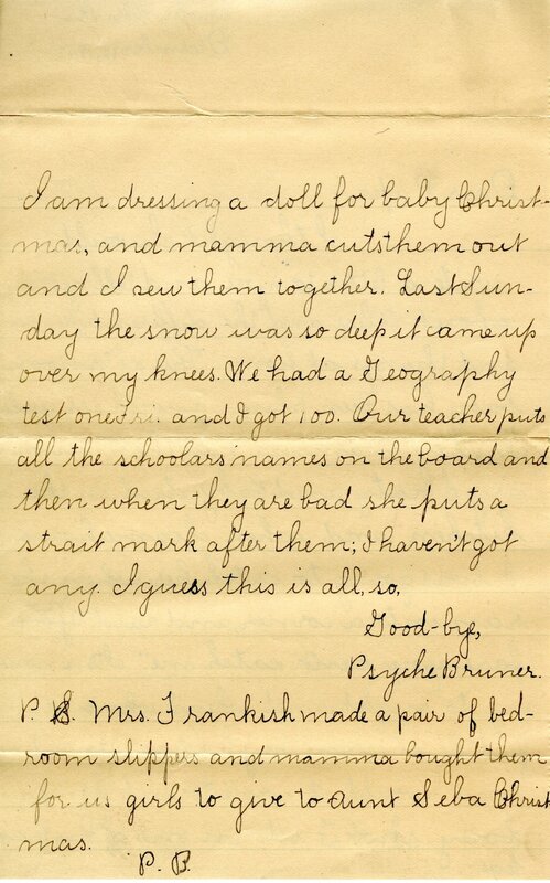 Handwritten 6 page letter from Marcia Bruner to Lawrence Bruner, "I feel more like taking a nap than writing a letter…"