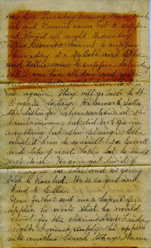 Handwritten 6 page letter from Marcia Bruner to Lawrence Bruner, "I was so busy all day yesterday…"