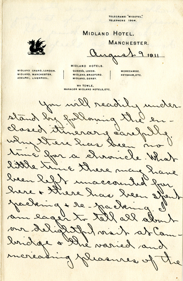 Edith Schwartz Clements handwritten letter