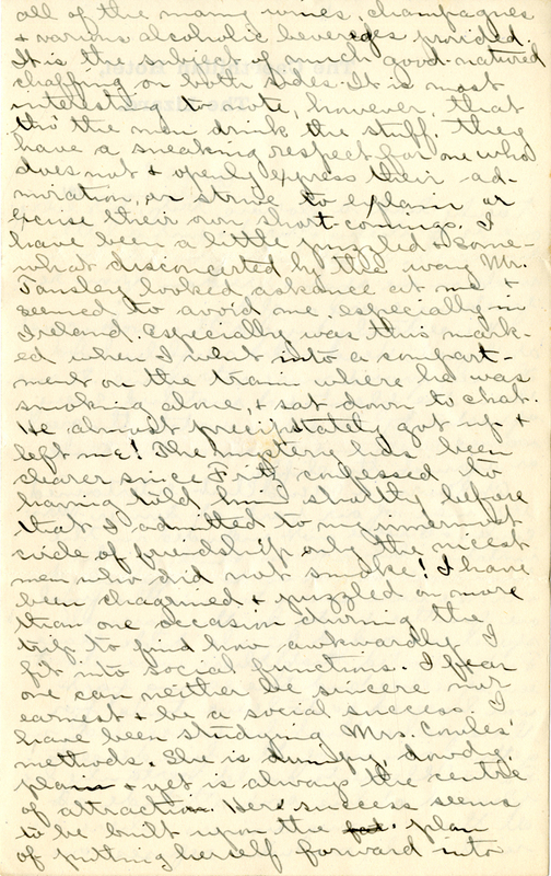 Edith Schwartz Clements handwritten letter