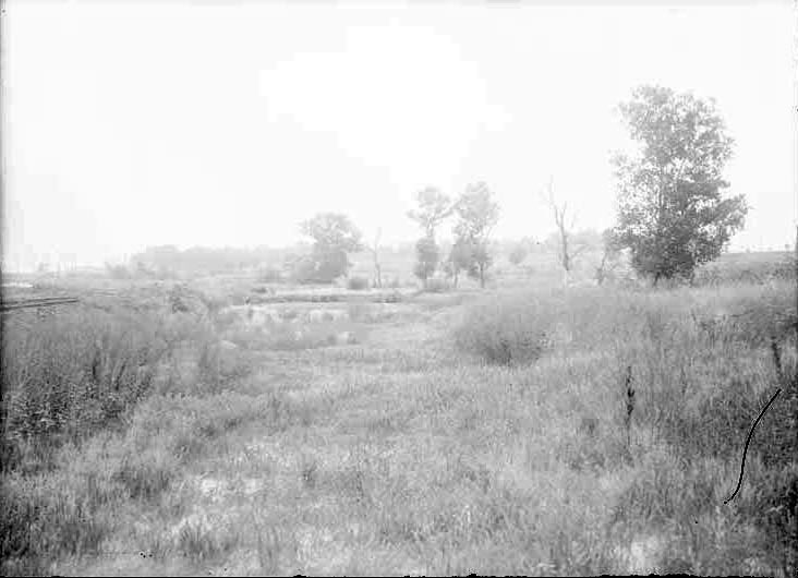 Original caption: Salt Basin, west along south shore of lake. Aug. 1919