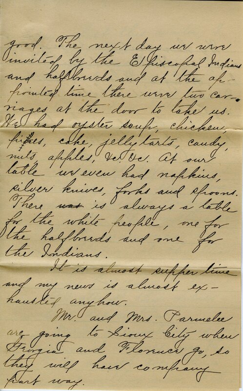 Handwritten 8 page letter from Ella Bruner to Lawrence Bruner, "I have been wanting to write to you for a long time…"