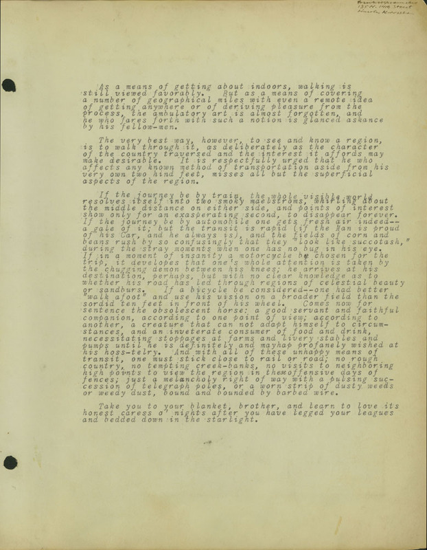 Frank Shoemaker Narratives, Dundy, Hitchcock, Redwillow, Furnas Counties, 1912