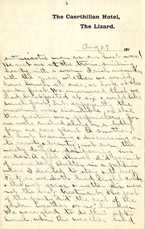 Edith Schwartz Clements handwritten letter