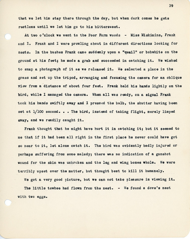 Elizabeth Van Sant transcribed letters