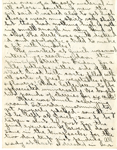 Edith Schwartz Clements handwritten letter