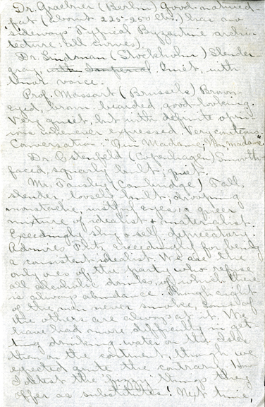 Edith Schwartz Clements handwritten letter