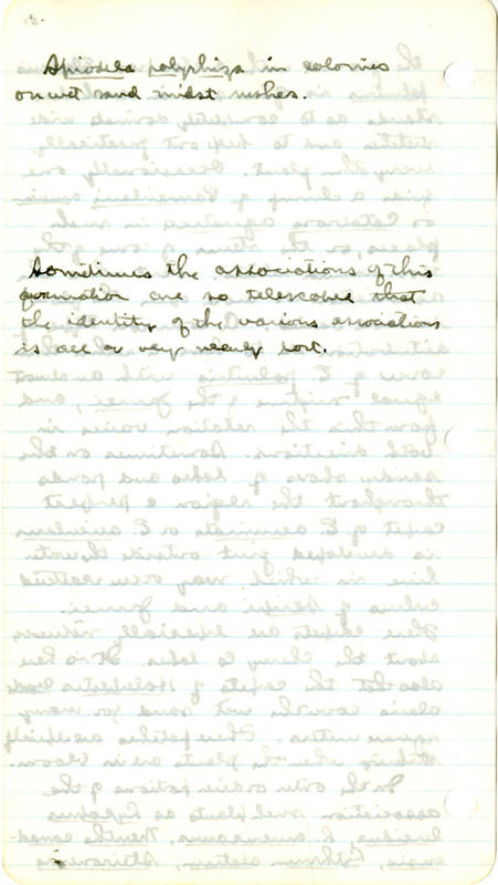 Raymond J. Pool Field Notes and Records