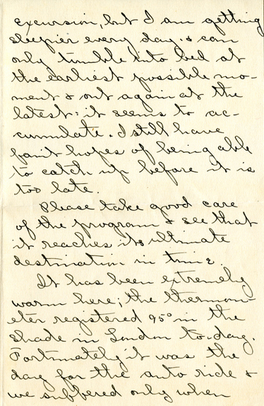Edith Schwartz Clements handwritten letter