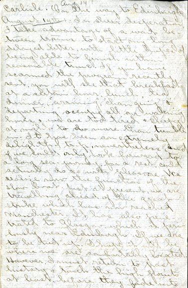 Edith Schwartz Clements handwritten letter