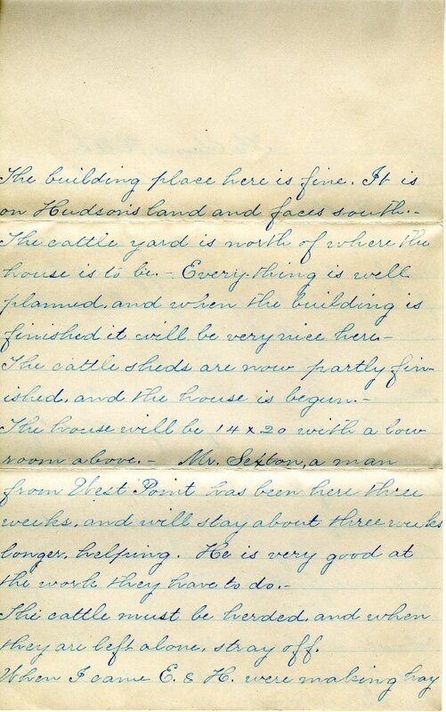 Handwritten 10 page letter from Lillie C. Bruner to Lawrence Bruner, "We read several of your letters sent from home…"