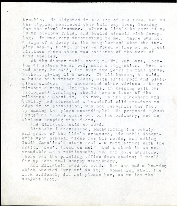 Frank H. Shoemaker typescript, 20 pages, detailing bird sightings, field trips, photography, and associated activities in Omaha, Nebraska.