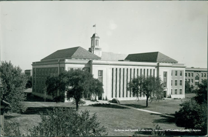 South facade, with Teachers College on right.