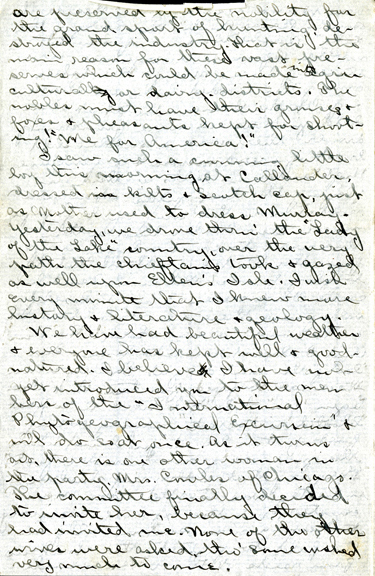 Edith Schwartz Clements handwritten letter