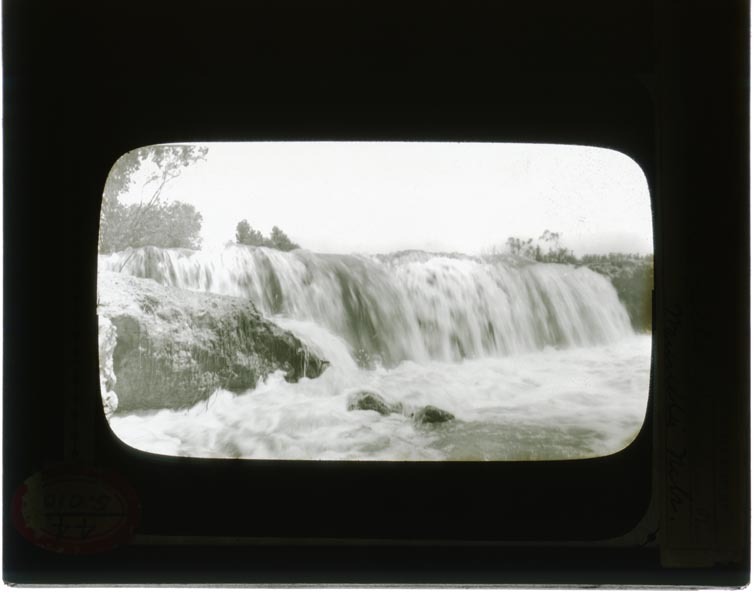 Original caption: Wauneta Falls, Republican River, Wauneta, Nebr. Chase County. (121111-00108)
