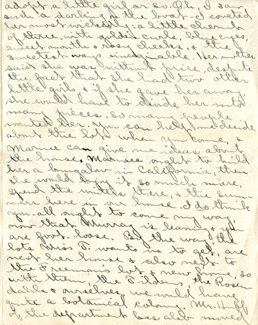 Edith Schwartz Clements handwritten letter