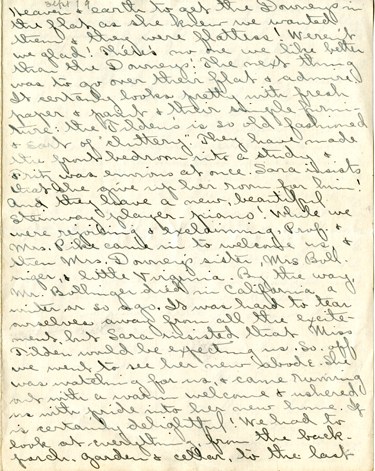 Edith Schwartz Clements handwritten letter