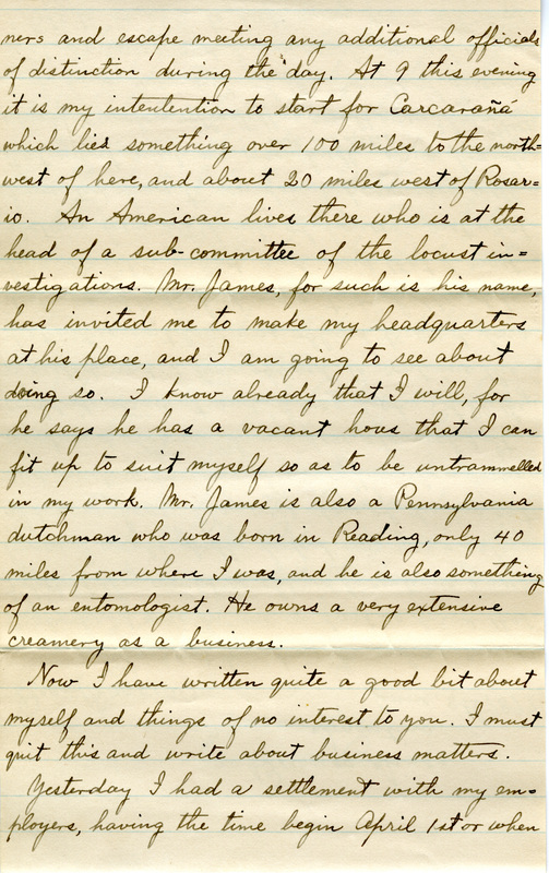 Handwritten 4 page letter from Lawrence Bruner to Marcia Bruner, "The past few days have been exceedingly hard ones one me..."