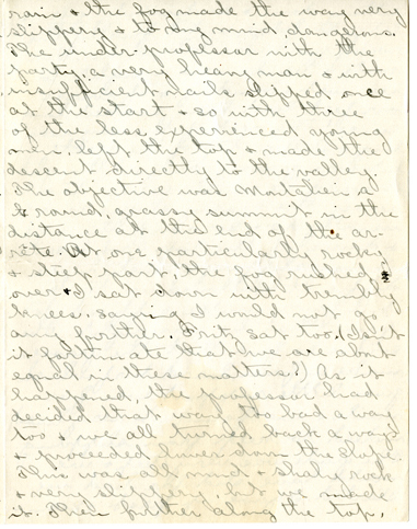 Edith Schwartz Clements handwritten letter