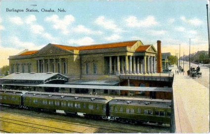 on the Omaha Burlington Station prior to its renovation.