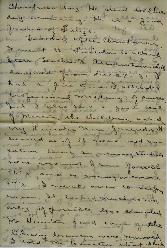 Handwritten 8 page letter from Amy Bruner to Lawrence Bruner, "When you get this letter you will be almost…"