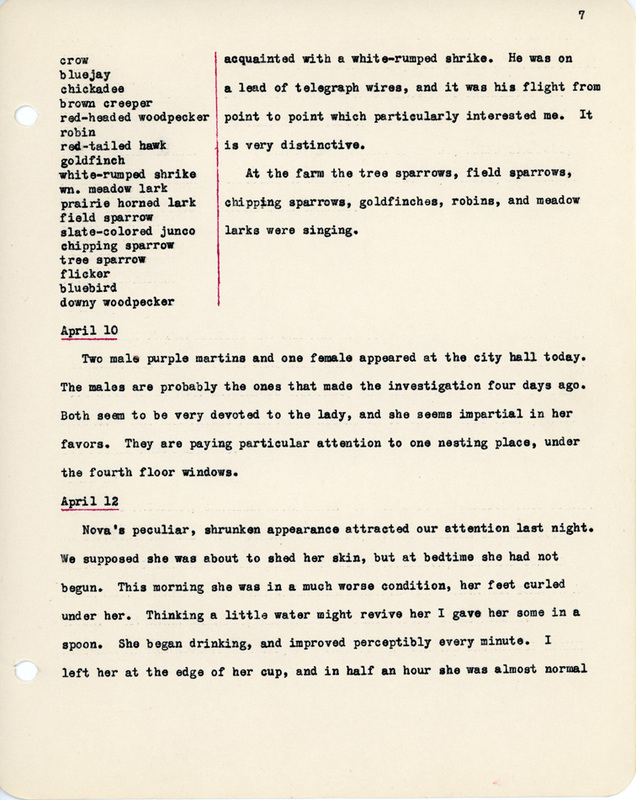 Elizabeth Van Sant transcribed letters