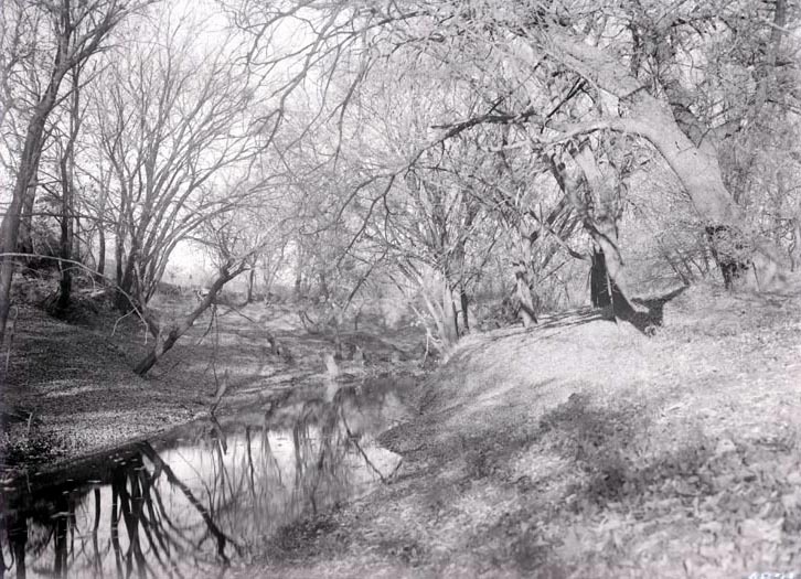 Original caption: Salt Creek SW of Pen. Southwest of penitentiary. Nov. 9, 1913
