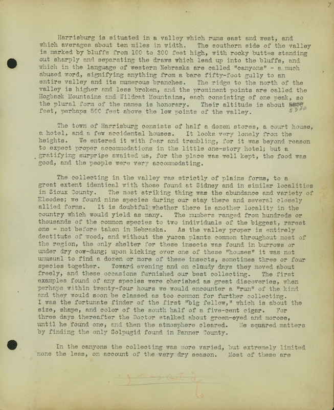 Frank Shoemaker Narratives, Sidney, Banner County, Scotts Bluff, July 30-Aug. 9, 1911