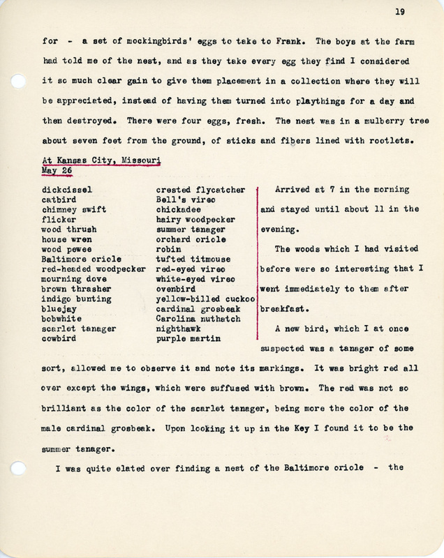 Elizabeth Van Sant transcribed letters