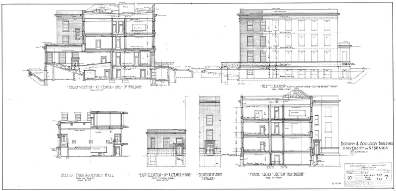 Description: East and West Elevations and Building Sections Year: 1916