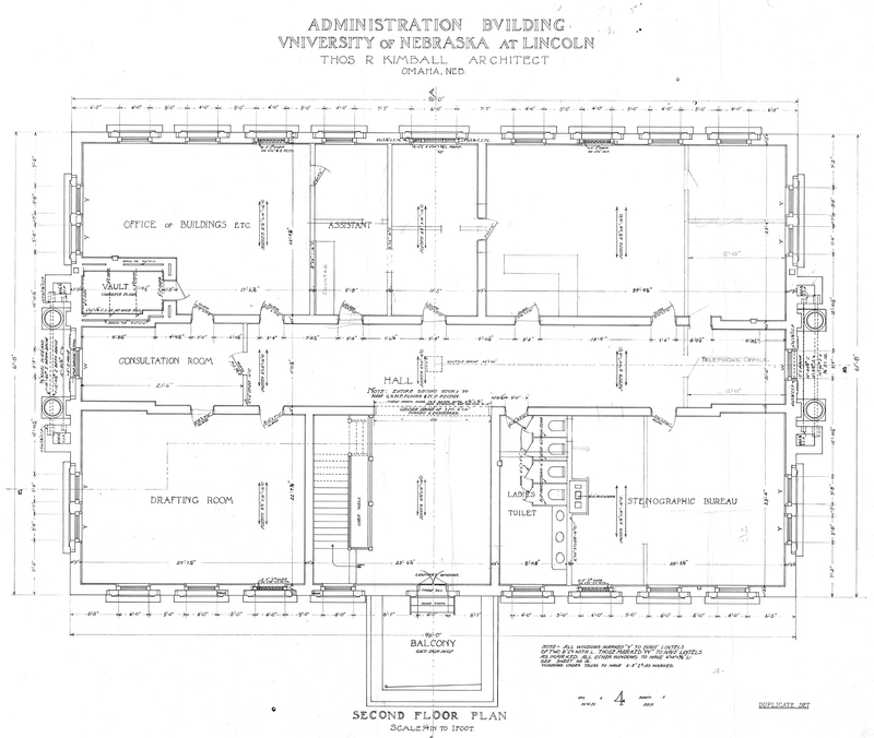 Second Floor Plan Year: 1905