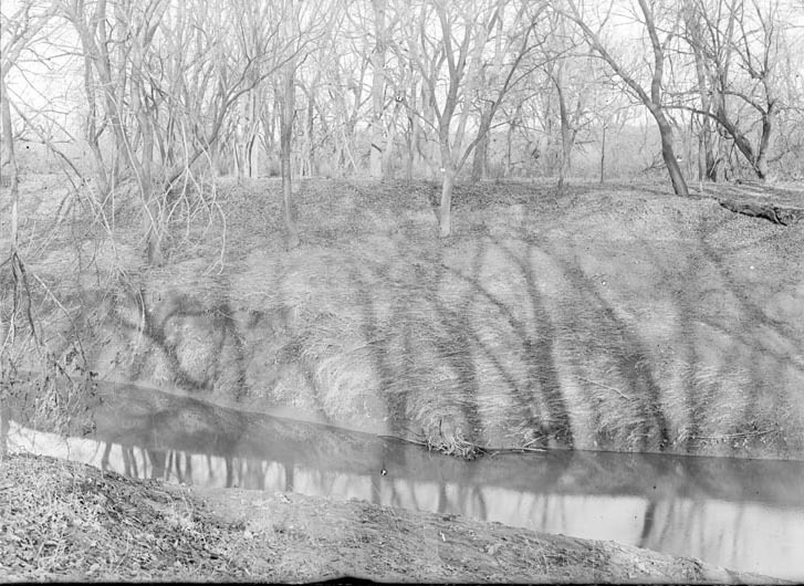 Original caption: Salt Creek near Saltillo. Oct. 1919